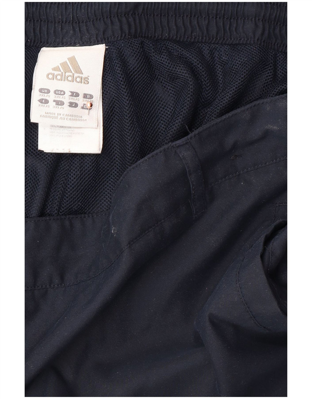 Pantaloni da tuta da uomo ADIDAS 3XL poliestere blu navy