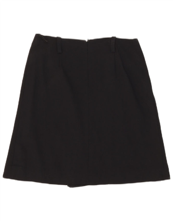 Gonna a trapezio da donna Luisa Spagnoli IT 40 piccola W28 viscosa nera