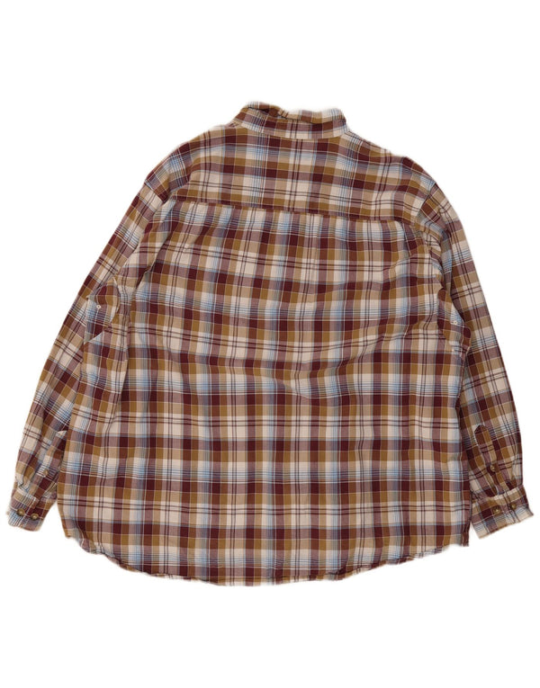 Camicia da uomo Wrangler XL a quadri marroni
