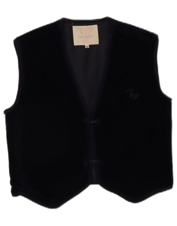 Gilet Donna Trussardi in Velluto IT 36 XS Blu Navy