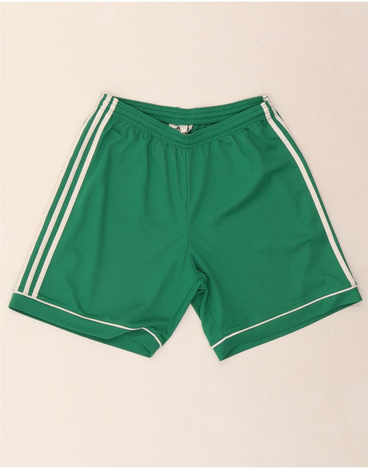 Pantaloncini sportivi ADIDAS Climalite da uomo verde medio in poliestere