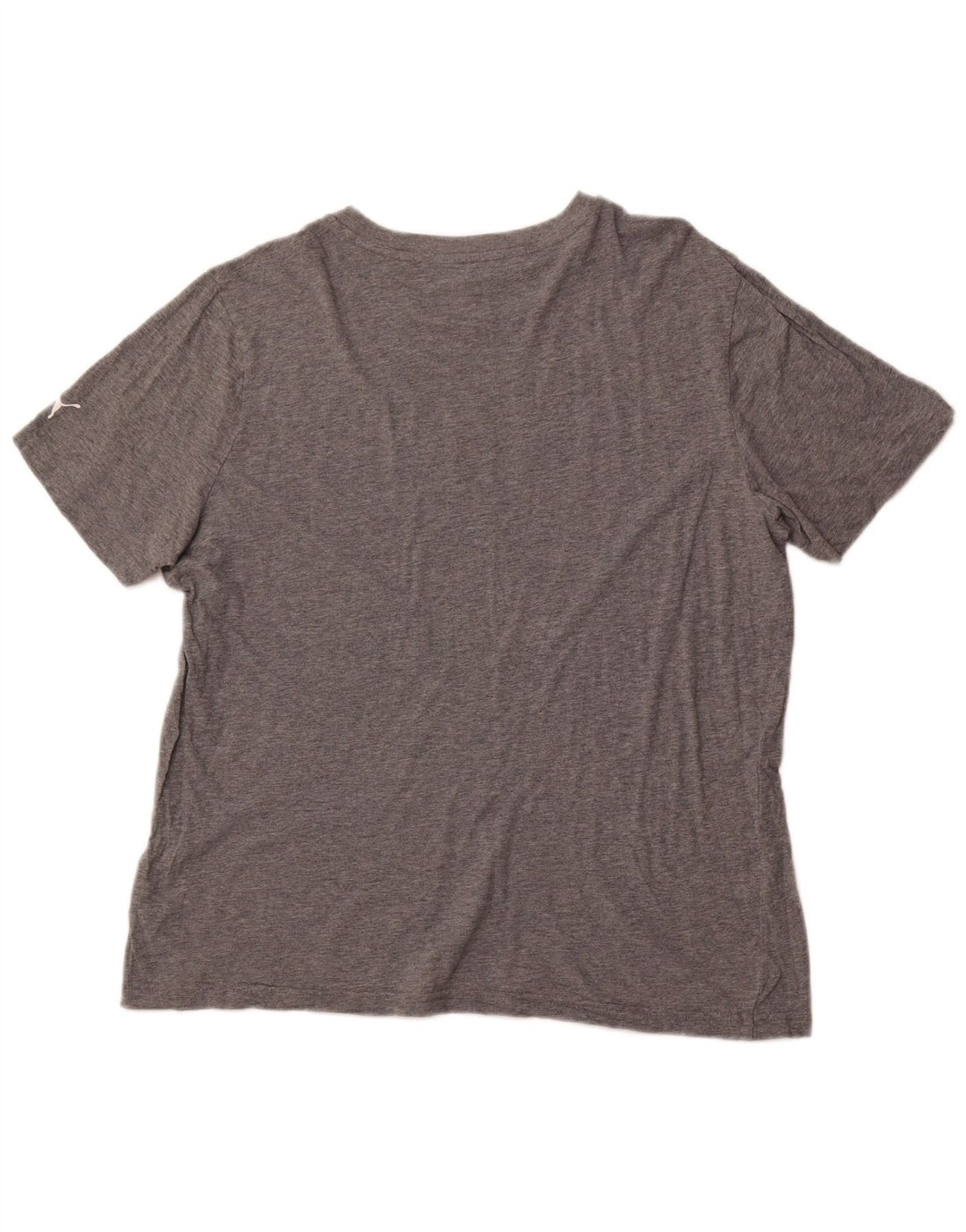 PUMA T-shirt grafica da donna Top UK 16 Large Grigio Cotone