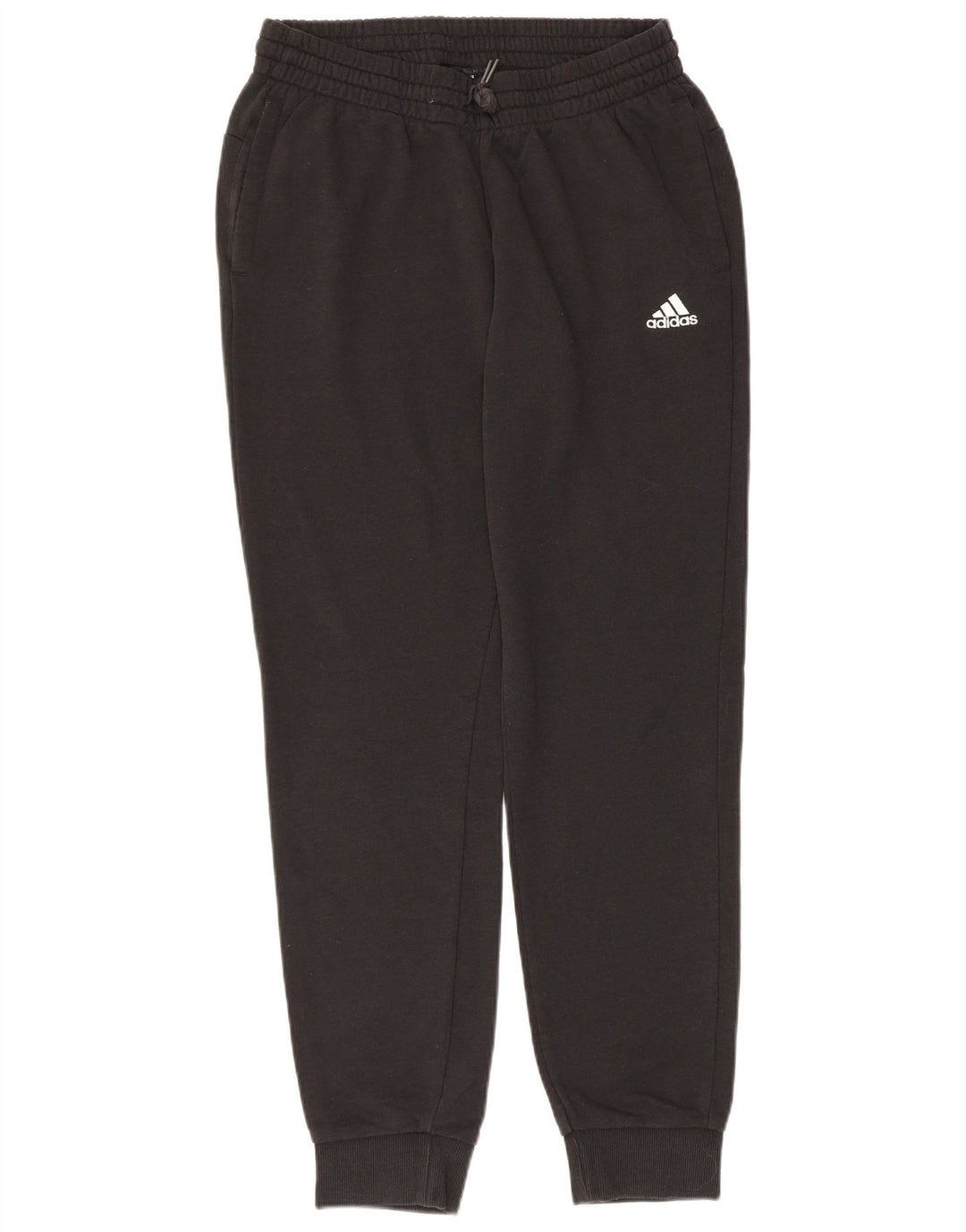 Pantaloni da tuta con grafica ADIDAS da donna Joggers UK 12/14 Medio Nero