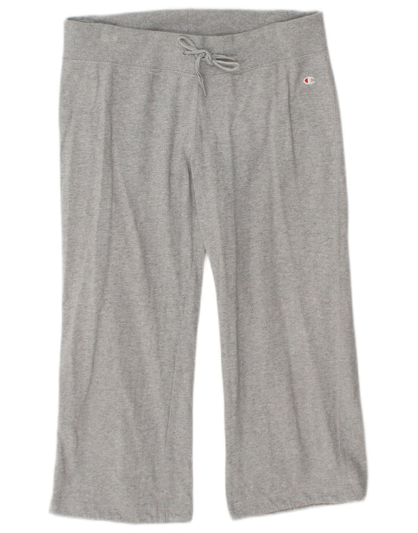 Pantaloni da tuta Capri da donna Champion UK 10 piccolo cotone chiazzato grigio