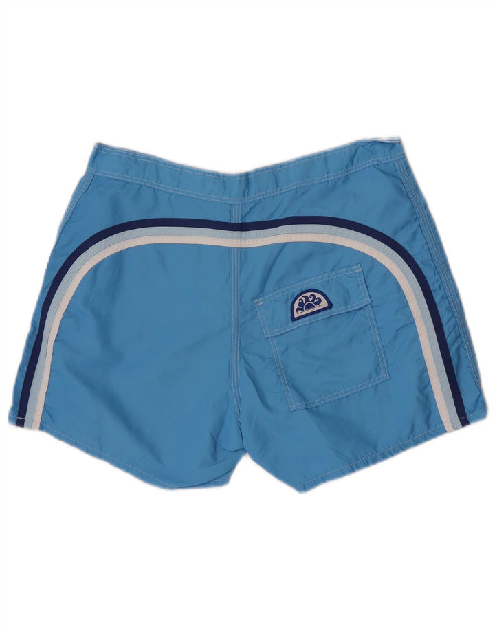 Pantaloncini da bagno da uomo Sundek in nylon color block blu medio