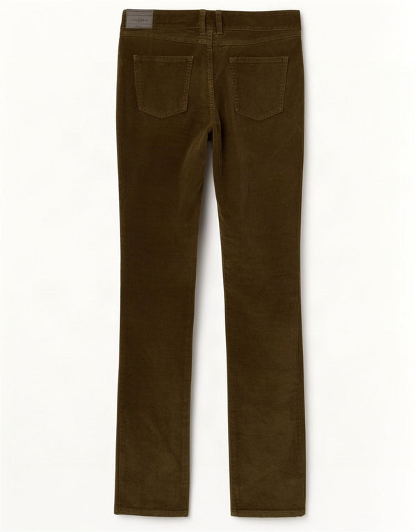 Pantaloni casual in velluto slim da donna Zara EU 36 XS W26 L33 Cachi