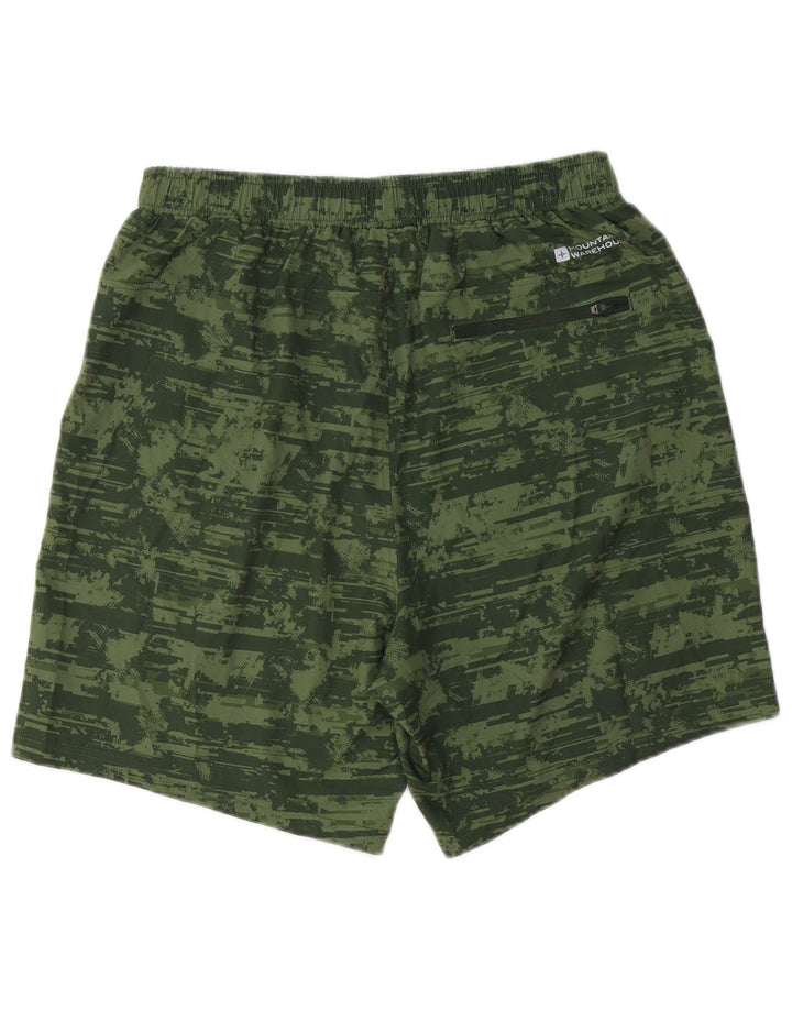 Pantaloncini sportivi da uomo Mountain Warehouse Poliestere mimetico verde medio