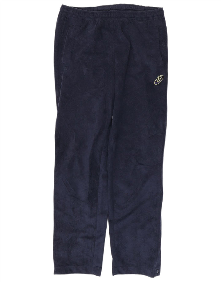 Pantaloni da tuta in velluto da uomo ASICS Small Blu Navy