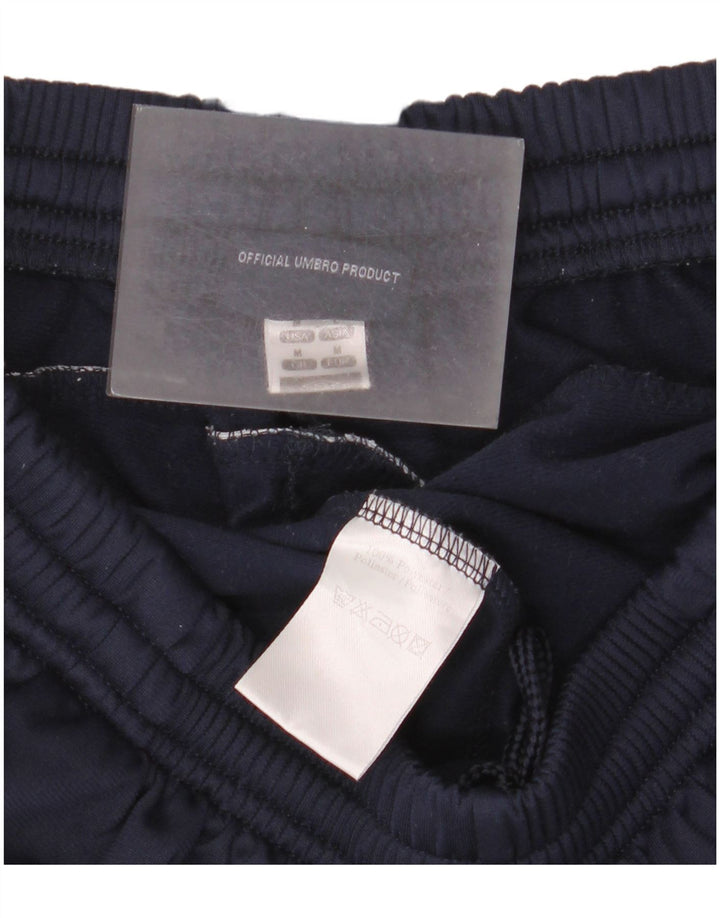 Pantaloni da tuta grafica da uomo Umbro medio poliestere blu navy