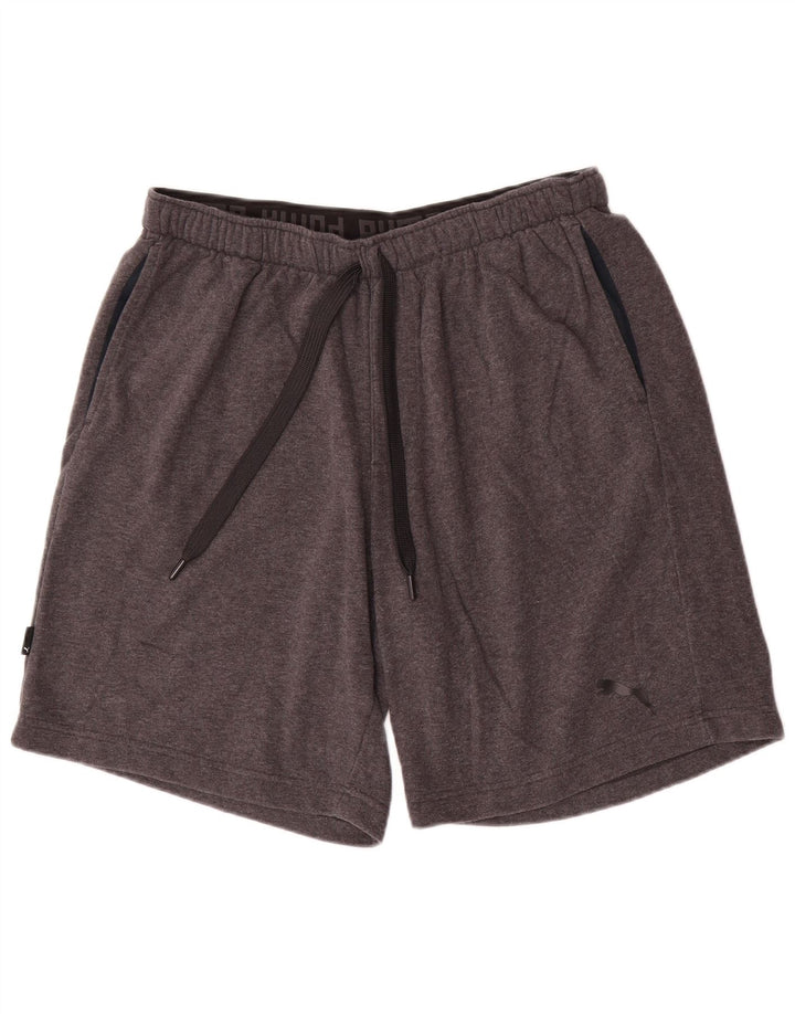 Pantaloncini sportivi PUMA da uomo grandi grigi