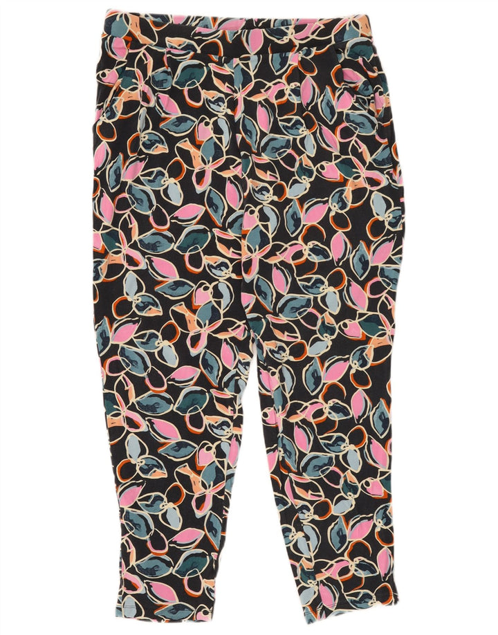 MARKS & SPENCER Leggings da donna UK 14 Large W32 L27 Floreale multicolore