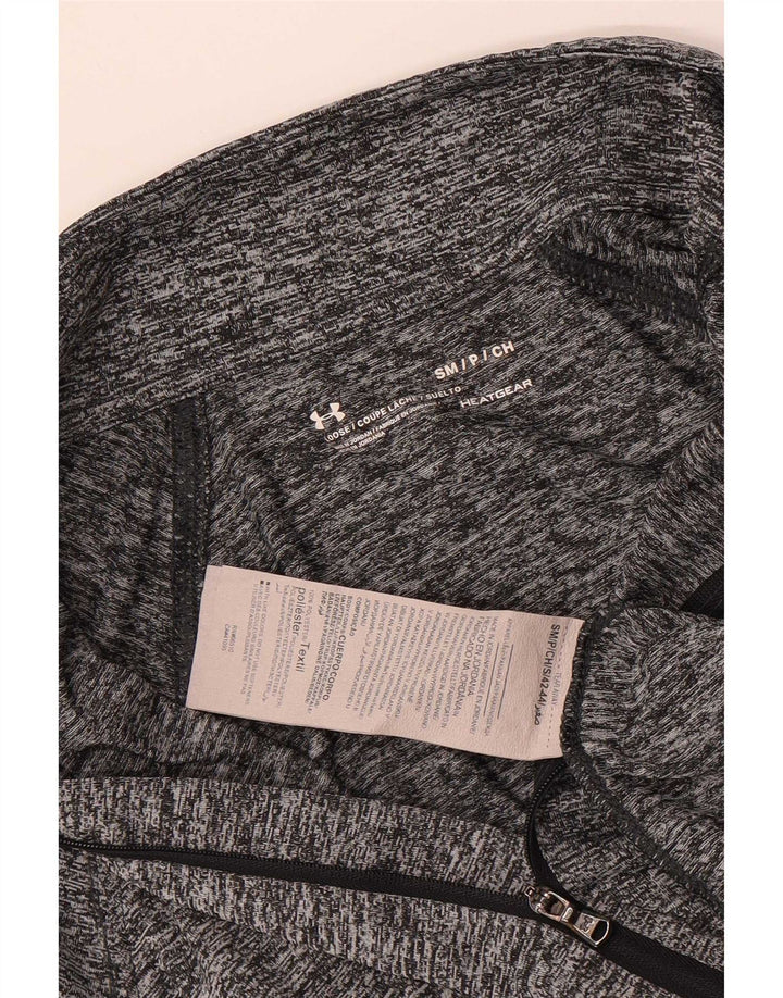 Under Armour Uomo Heat Gear Pullover Tuta da ginnastica Top Small Grigio screziato