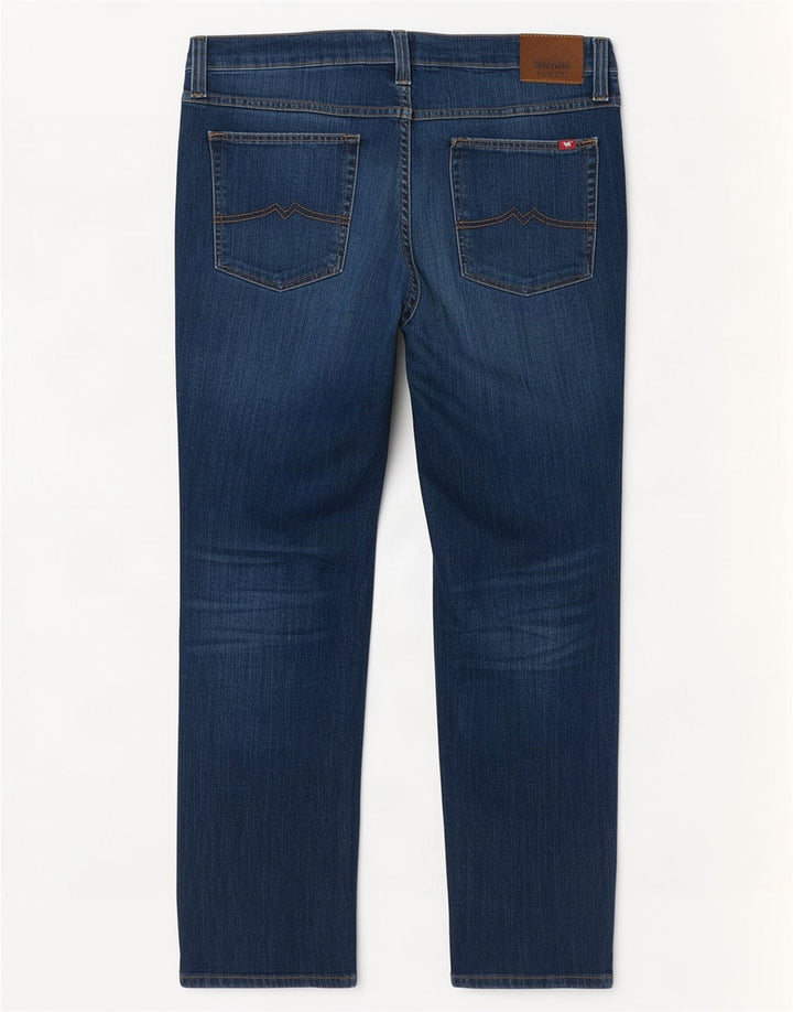 Jeans dritti Tramper da uomo Mustang W38 L32 cotone blu navy