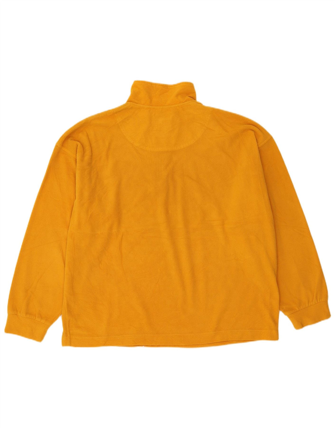 Maglione in pile da uomo con zip sul collo Think Pink, grande giallo