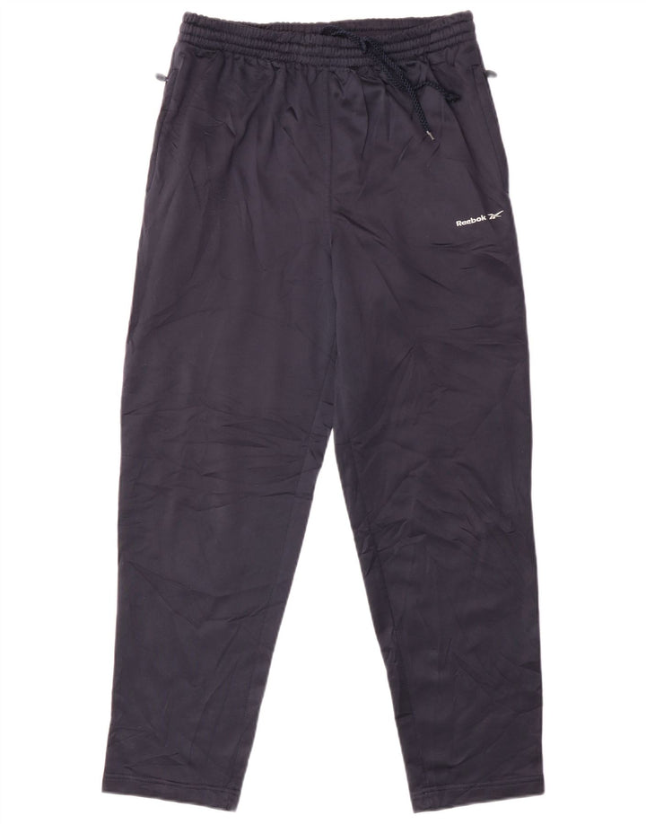 Pantaloni della tuta da ragazzo Reebok 13-14 anni in poliestere blu navy