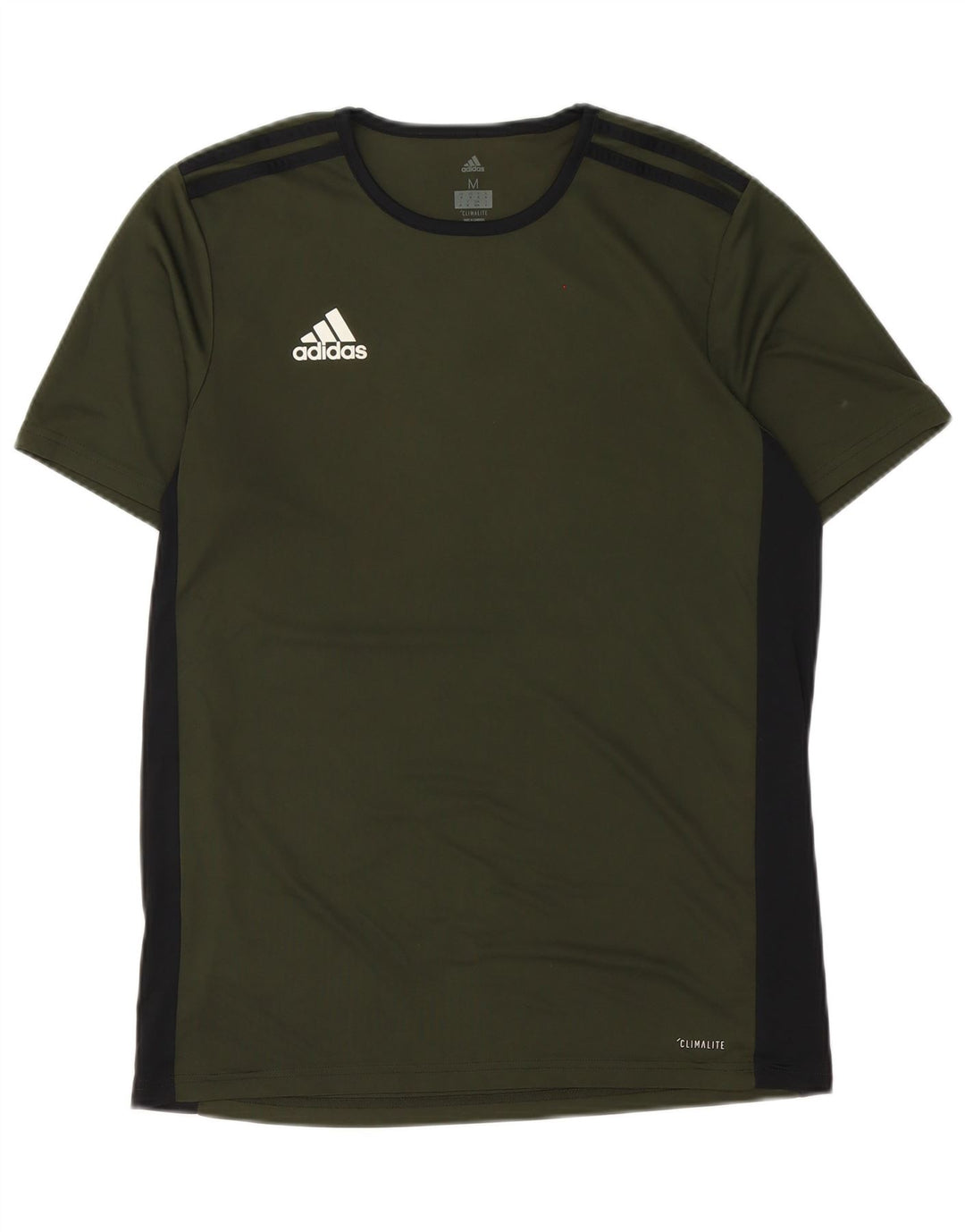 T-shirt Adidas Climalite da uomo Top in poliestere color block verde medio