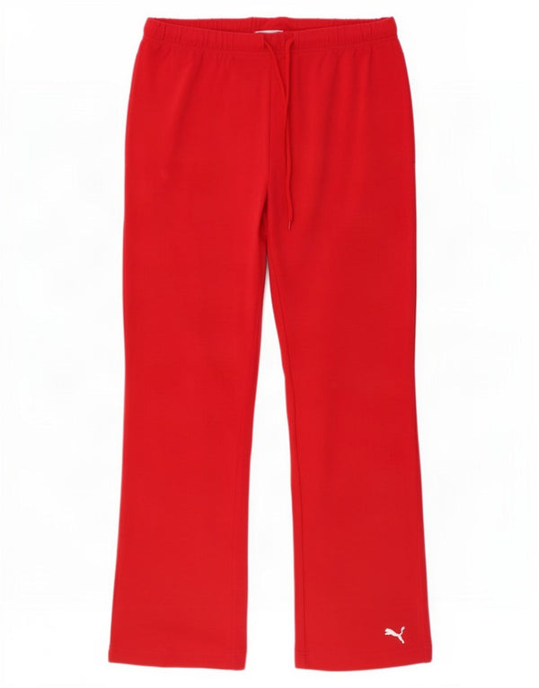 Pantaloni della tuta da donna Puma UK 8 Small Rosso Cotone