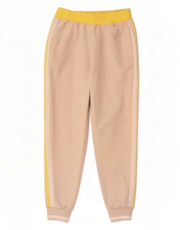 Pantaloni da tuta da donna Zara Joggers UK 10 Small Beige Colourblock
