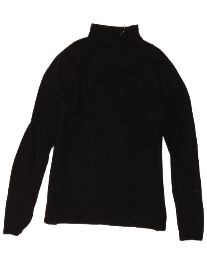 Gap Donna Maglione Dolcevita con Collo Alto UK 10 Piccolo Lana Merino Nera