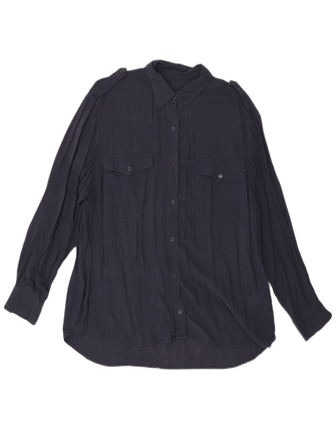 Camicetta da donna French Connection UK 12 Viscosa media blu navy