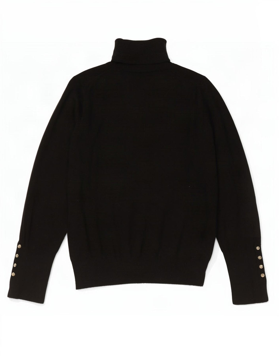Maglione maglione collo alto da donna Zara UK 10 piccolo nero