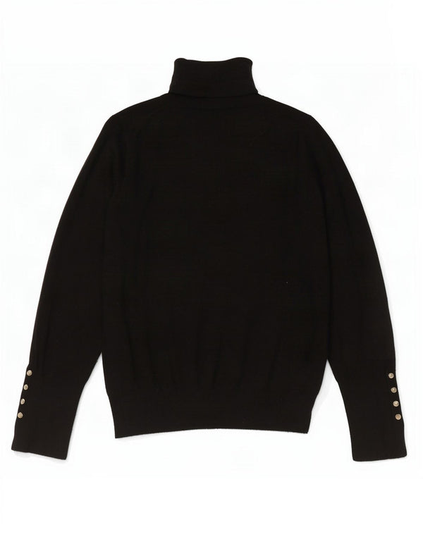 Maglione maglione collo alto da donna Zara UK 10 piccolo nero