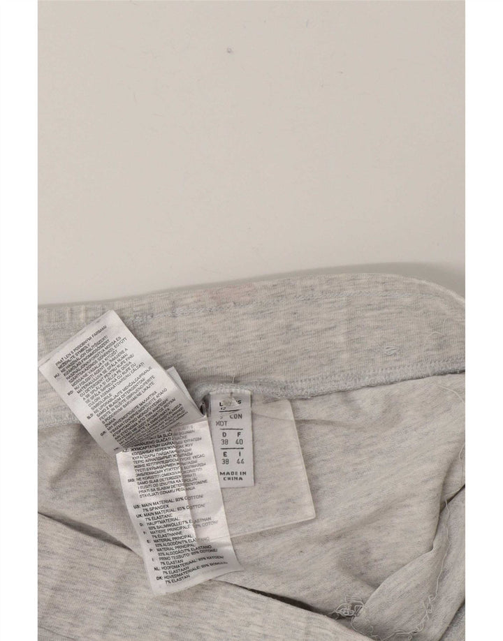Leggings grafici da donna Adidas UK 12 Cotone color block grigio medio
