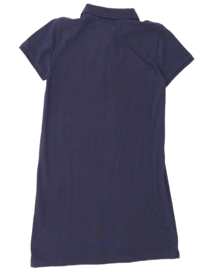 POLO RALPH LAUREN Abito polo da donna UK 10 Piccolo cotone blu navy