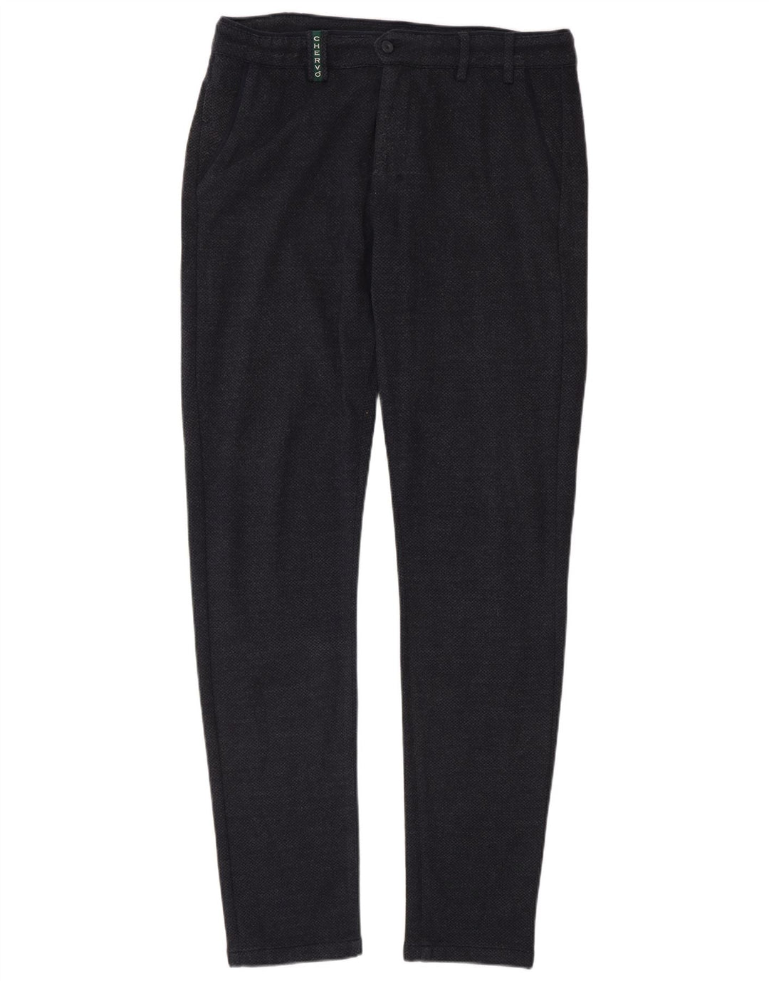 Pantaloni chino slim da uomo Chervo IT 50 Large W32 L34 cotone blu navy