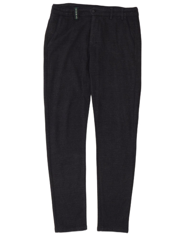 Pantaloni chino slim da uomo Chervo IT 50 Large W32 L34 cotone blu navy