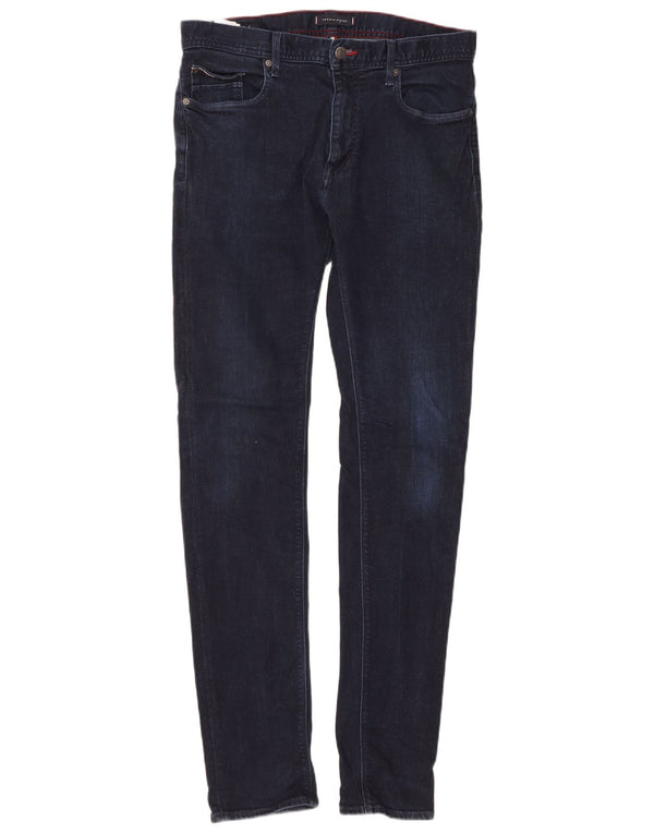 Tommy Hilfiger Uomo Bleecker Slim Jeans W34 L36 Blu Navy Cotone