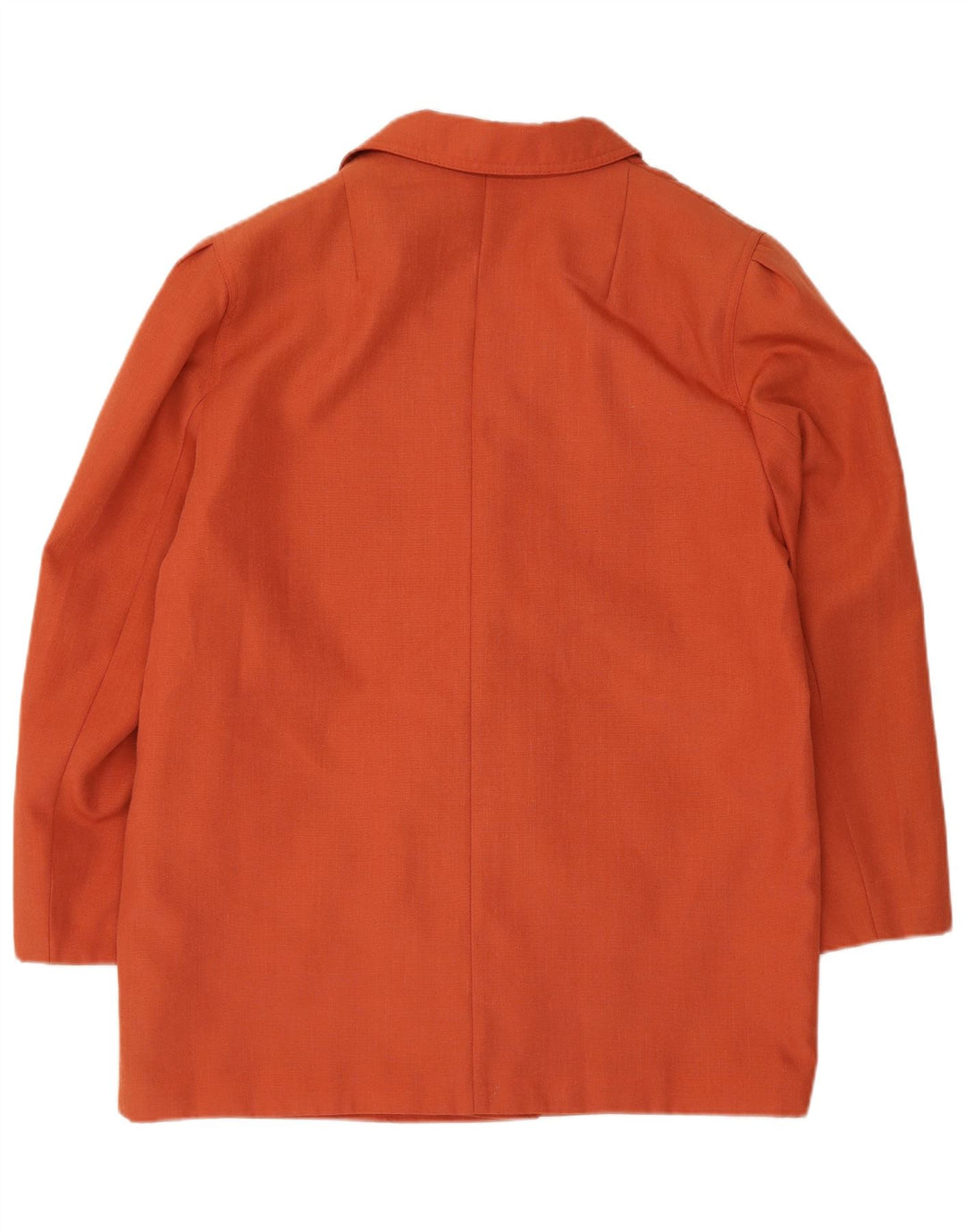 Giacca blazer doppiopetto da donna NINO UK 16 grande poliestere arancione