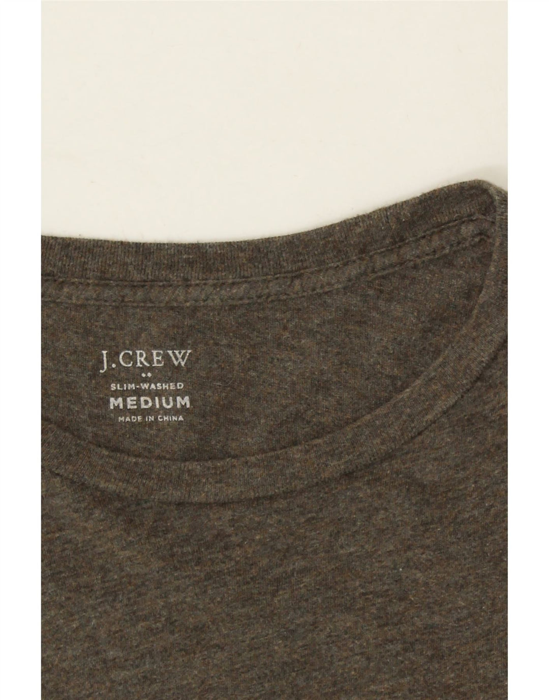 J. CREW Mens Top Long Sleeve Medium Brown Colourblock Cotton Vintage J. Crew and Second-Hand J. Crew from Messina Hembry 