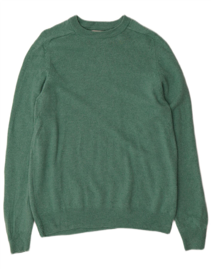 MARKS & SPENCER Maglione girocollo da donna UK 14 Verde medio