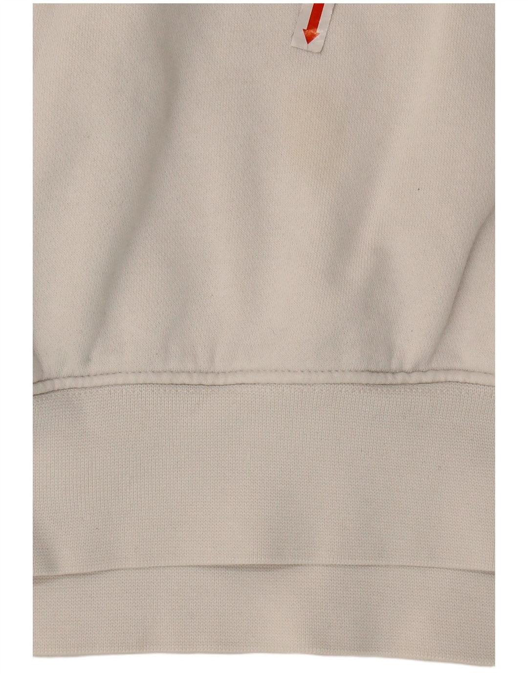 NIKE Womens Oversized Hoodie Jumper UK 16 Large White Cotton