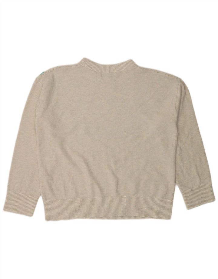 Maglione maglione girocollo da donna Marks & Spencer UK 14 Beige medio