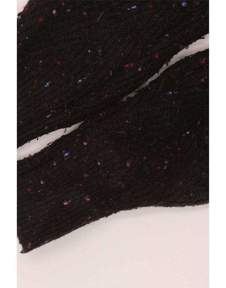 Maglione cardigan corto da donna Marks & Spencer UK 14 medio nero screziato