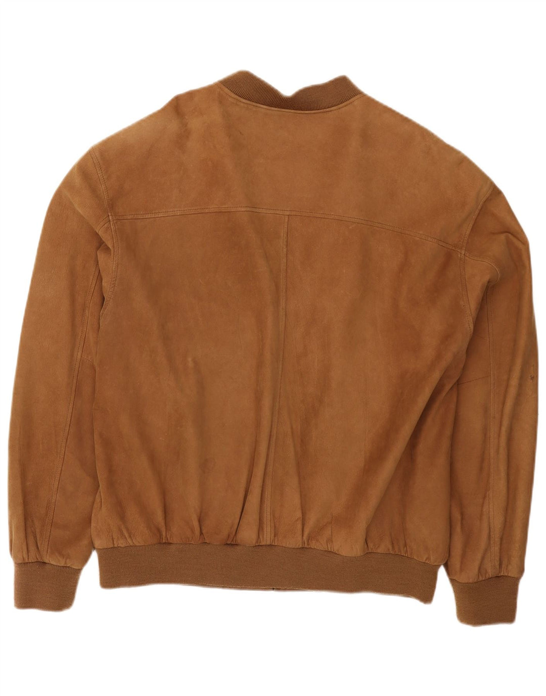 Giubbotto bomber in pelle scamosciata da uomo Canda UK 40 grande in pelle marrone