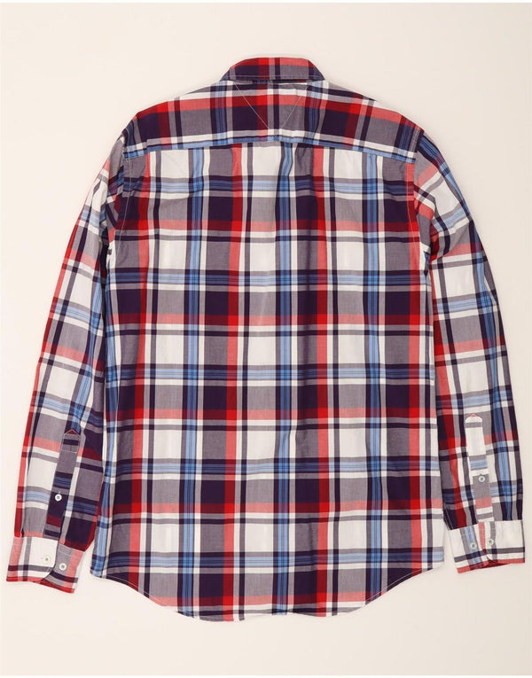 Camicia da uomo Tommy Hilfiger New York Fit Camicia in cotone a quadri multicolore medio
