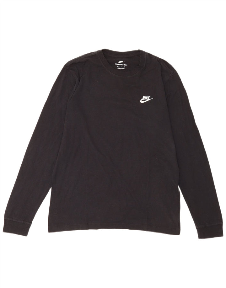 Maglia Nike da uomo a manica lunga piccola nera