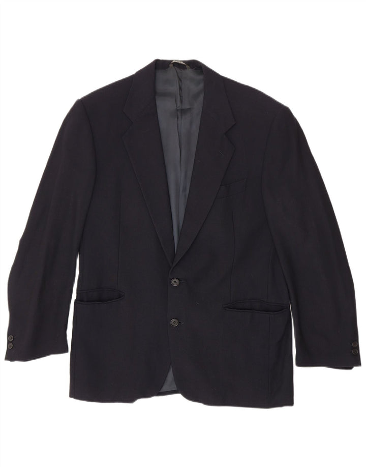 Giacca blazer da uomo a 2 bottoni Ferre UK 38 medio blu navy