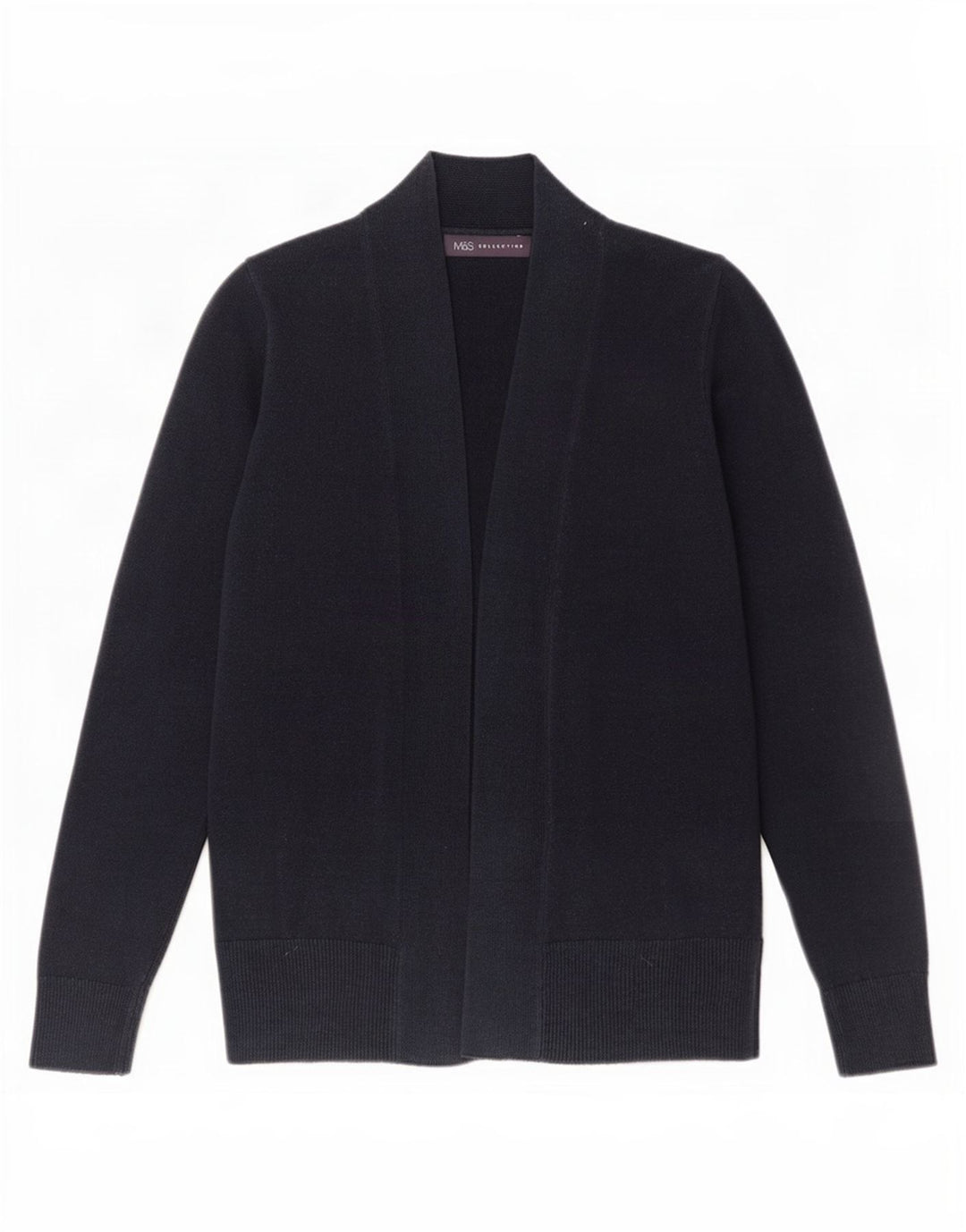 Maglione cardigan oversize da donna Marks & Spencer UK 10 piccolo blu navy