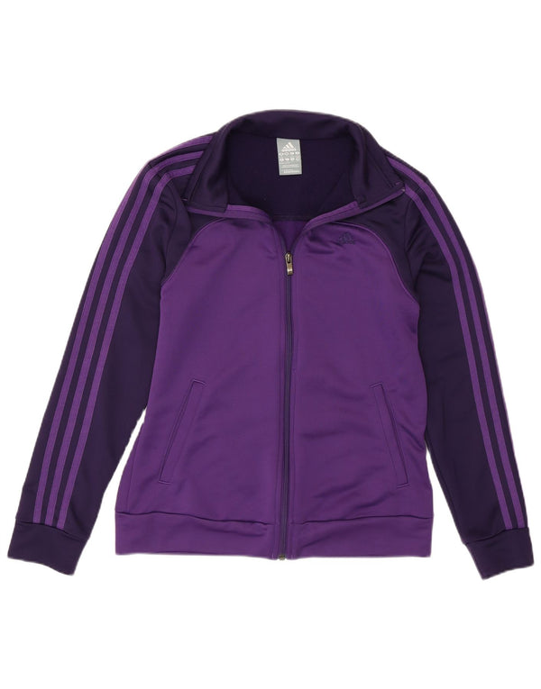 Giacca da tuta da donna Adidas UK 8/10 Small Viola Poliestere
