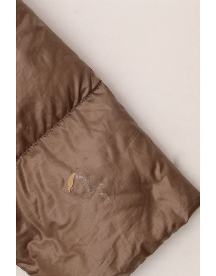 Giacca imbottita oversize da donna Ralph Lauren UK 10 piccola in poliestere marrone