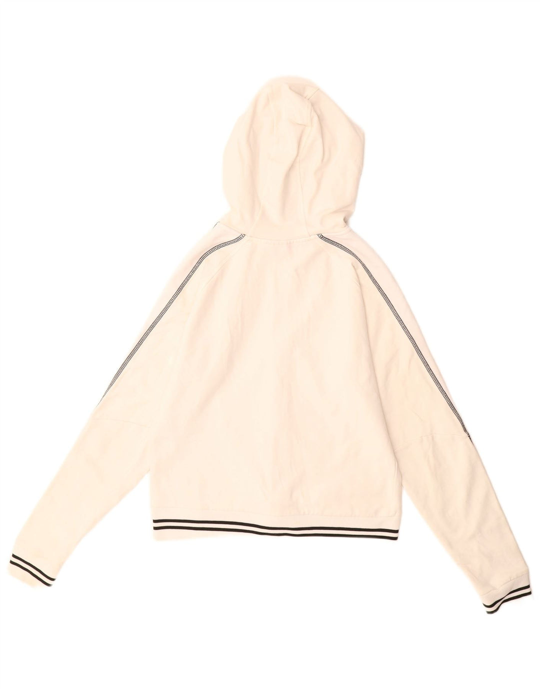 Maglione con cappuccio e zip corta da donna Puma UK 12 Medio Bianco