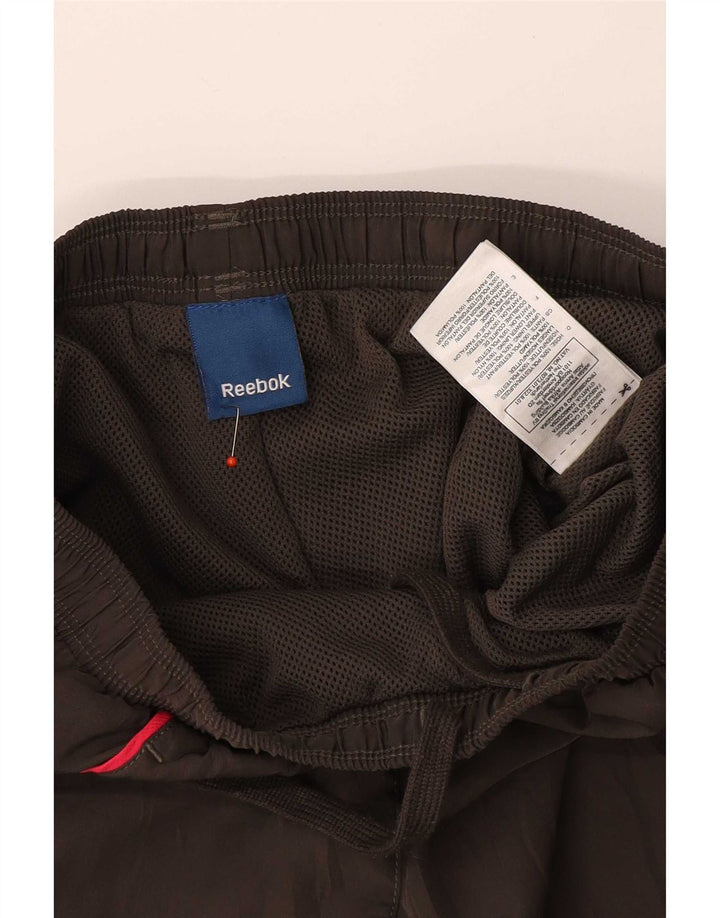 Pantaloni della tuta da donna Reebok UK 4 XS poliestere a righe grigie