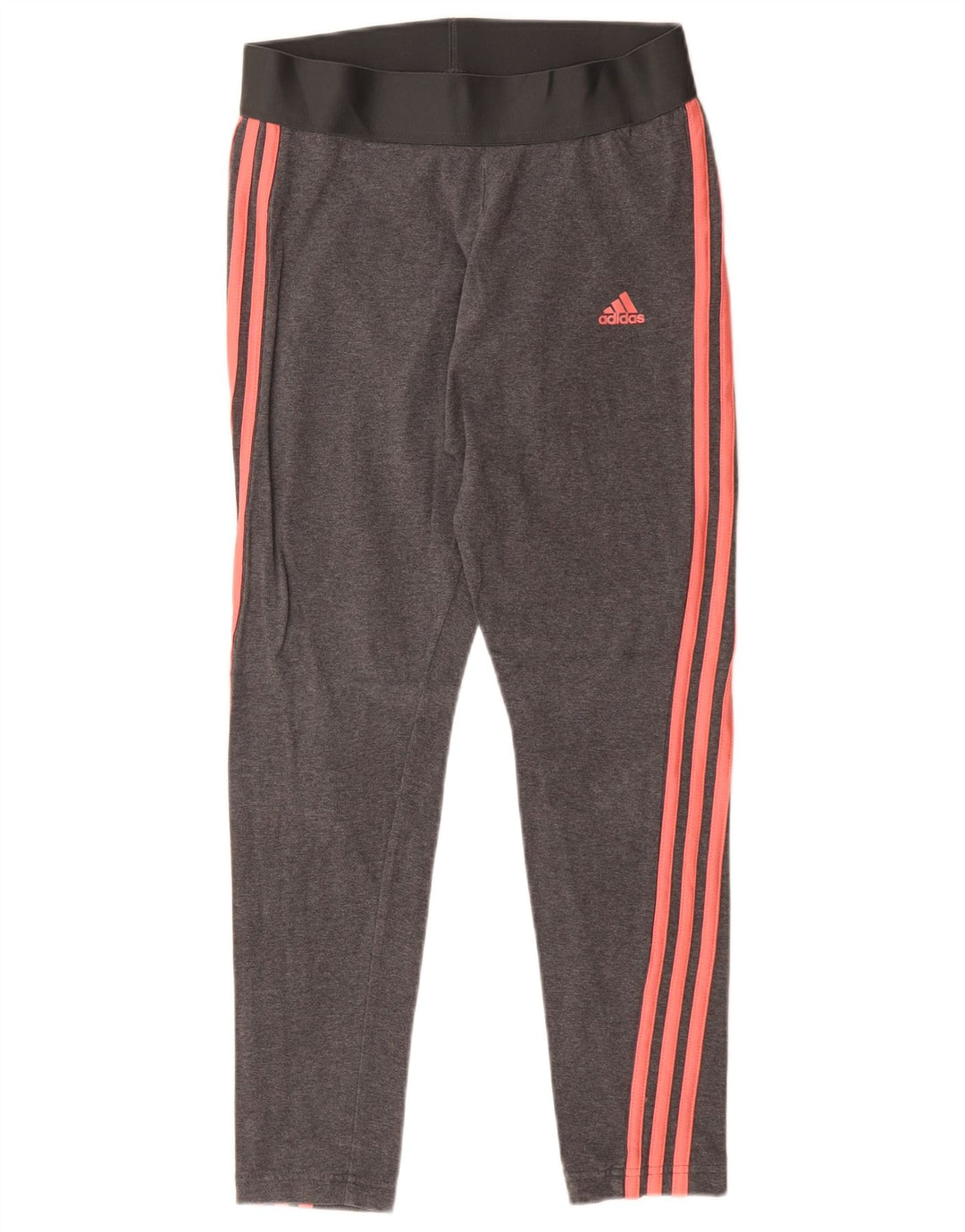 ADIDAS Womens Leggings UK 12/14 Medium Grey
