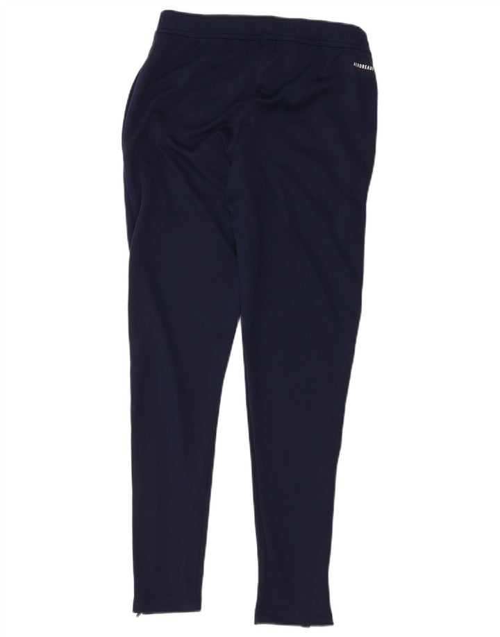 Pantaloni da tuta Adidas Aeroready da uomo piccoli in poliestere blu navy