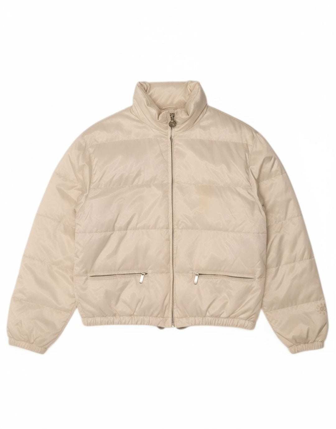 BELFE & BELFE Womens Padded Jacket UK 12 Medium  White Polyester