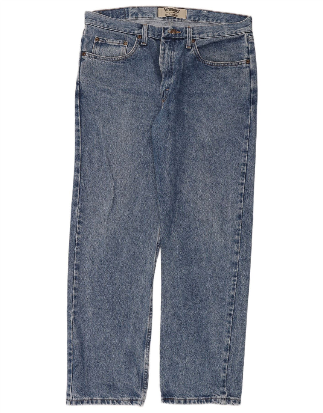 Jeans dritti da uomo Wrangler W35 L30 cotone blu
